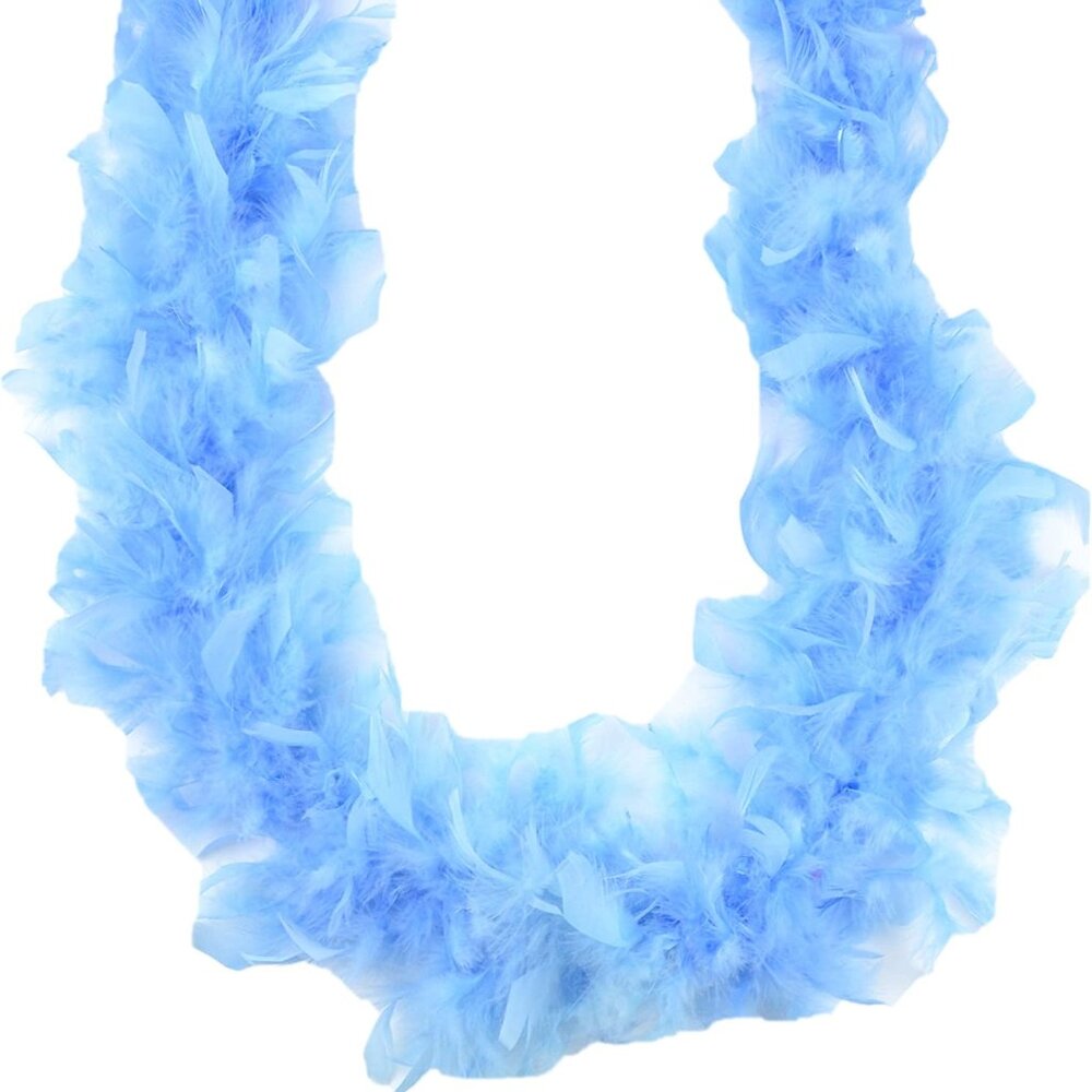 3 Country Blue 45 gm 72 in 6 Ft Chandelle Feather Boa